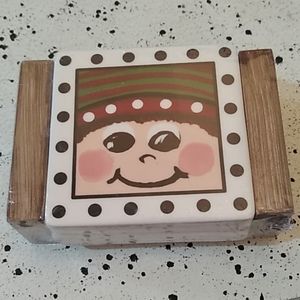 Christmas snowmen coaster set